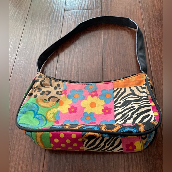 Colorful Patchwork Shoulder Bag - Picture 3 of 5